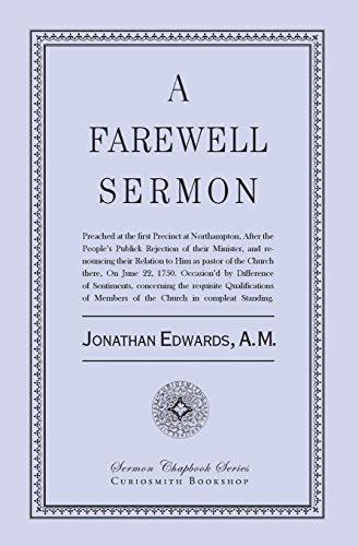 A Farewell Sermon