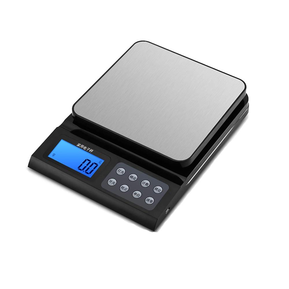 Cyfrowa waga elektroniczna o wysokiej precyzji, precyzyjna waga kuchenna 5 kg, waga do żywności domowej z funkcją liczenia, zerowania i tary.