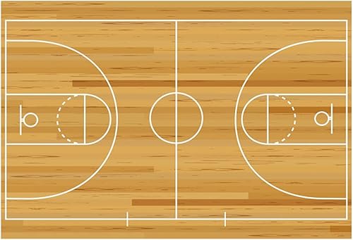 Haoyiyi Telón de fondo de baloncesto de 12 x 8 pies con vista a la cancha de baloncesto Deportes Estadio Partido Club Fotografía Fondo Feliz