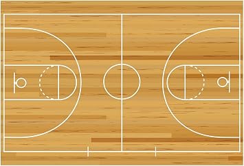 Haoyiyi 5x3ft Basketball Backdrop Overlooking Basketball Court Sports Stadium Match Club Photography Background Happy Birthday Themed Party Sportsman Kid Man Artistic Portrait Photo Studio Props