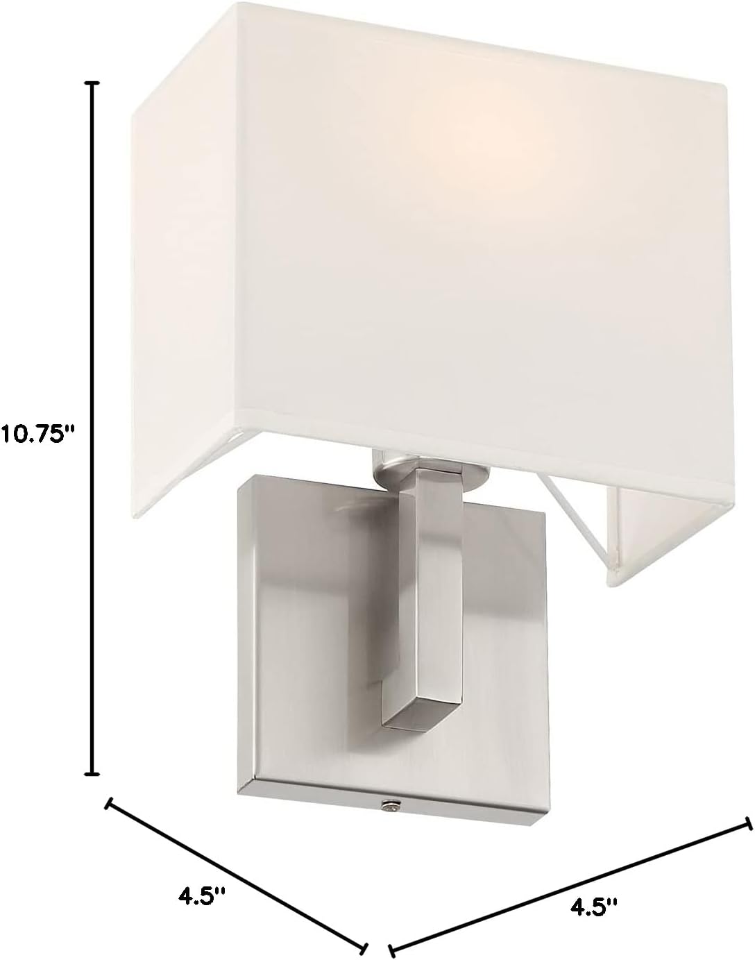 Mid Town 1 Light LED Wall Sconce - Brushed Steel