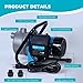BOMGIE 1 HP Portable Shallow Well Pump, Small Water Transfer Garden Pump, 980GPH Sprinkler Booster Electric,115V Self Priming Draining Irrigation for Lawn Fountain