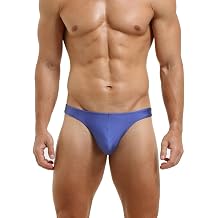 Seobean Men's Low Rise Underwear Sexy Brief Boxer Briefs Briefs Breathable Stretch Bikini Underwear, purple, M