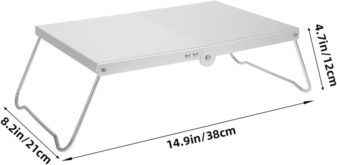 Portable Folding Beach Table Mini Low Picnic Camping Table with Heat-Resistant Top Lightweight Aluminum Alloy Compact Design for Outdoor Activities for Picnics and Bbqs image 3