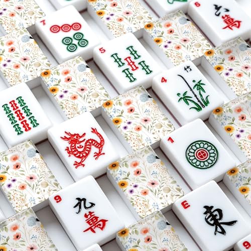 Juego de Mesa American Mahjong Set con 166 Fichas Acrílicas miniatura 4