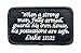 Bastion Tactical Combat Badge Military Hook and Loop Badge Embroidered Velcro Morale Patch - Luke 11:21 BNW