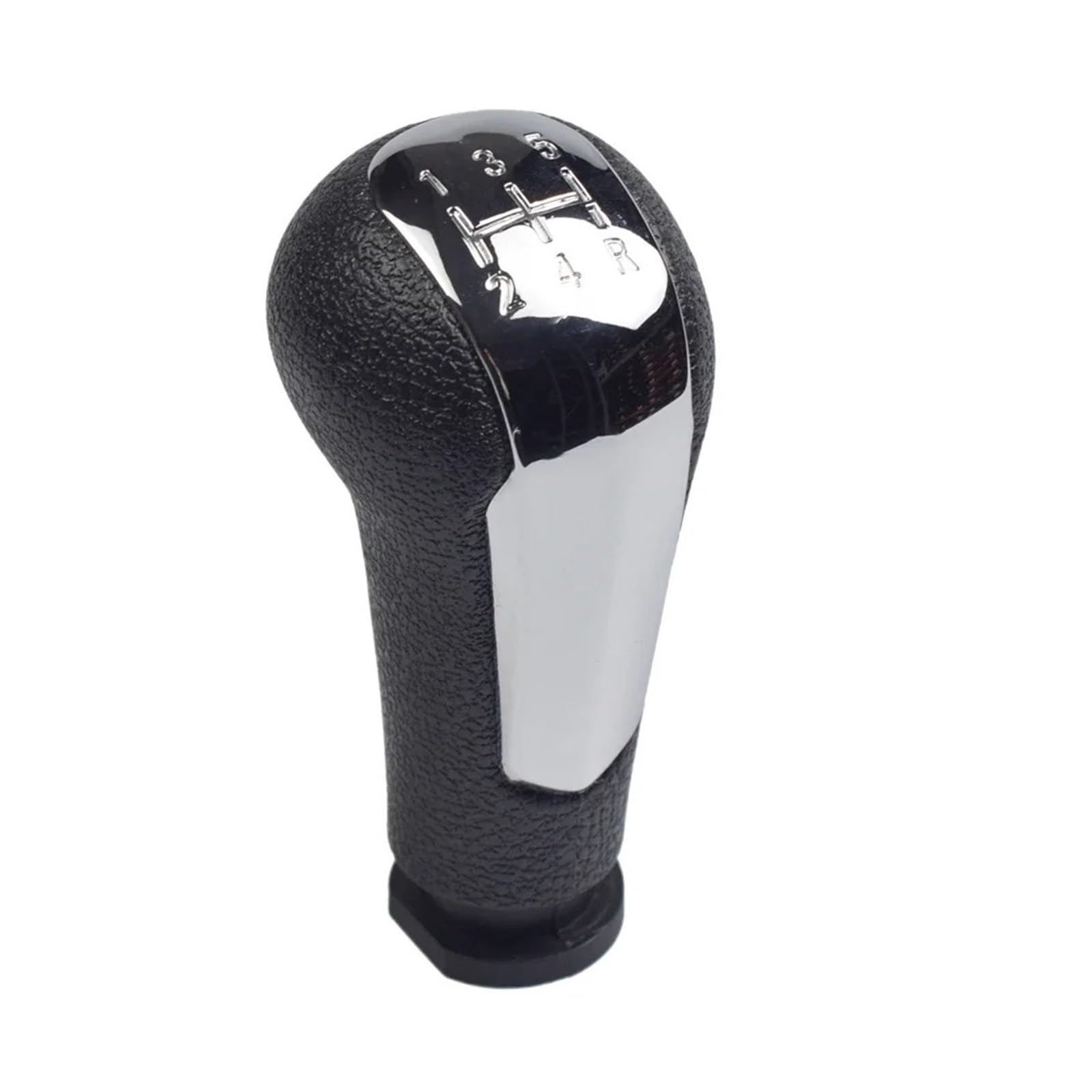 Sauanmnktp Chrome Gearshift Knob For Chevrolet Matiz For Spark M300 2011-2016 Car 5 Speed Manual Gear Shift Knob Leather Gaiter Boot Cover(Chrome)