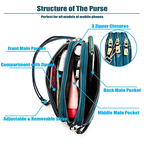 Vrouwen kleine crossbody tas echt lederen portemonnee casual designer schoudertas met grote capaciteit voor dames - Image 5