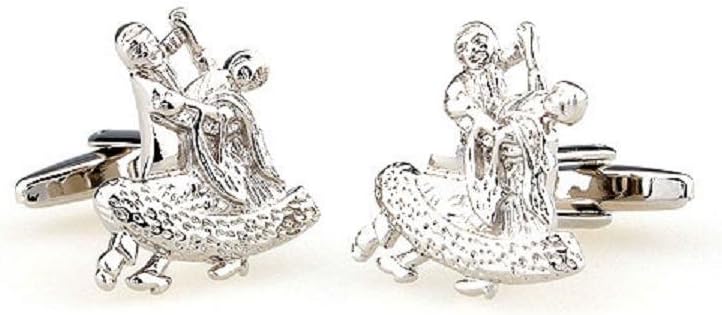 MRCUFF Dancer Ballroom Salsa Dance Pair of Cufflinks in a Presentation Gift Box