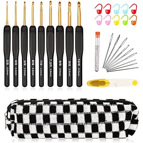 Aeelike Crochet Hooks Set with Case Cover