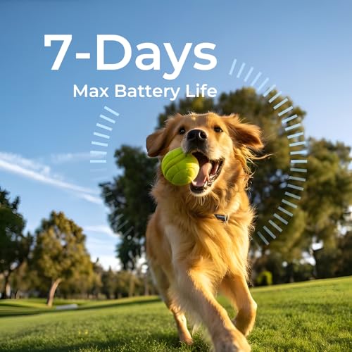 No Monthly Fee GPS Dog Tracker for Medium & Large Dogs, Off-Grid with No Cell Service, 3-Level Virtual Fence, Up to 7-Day Tracker Battery, IP67 Waterproof, Reflective Collar, Remote Light & Sound - Image 3