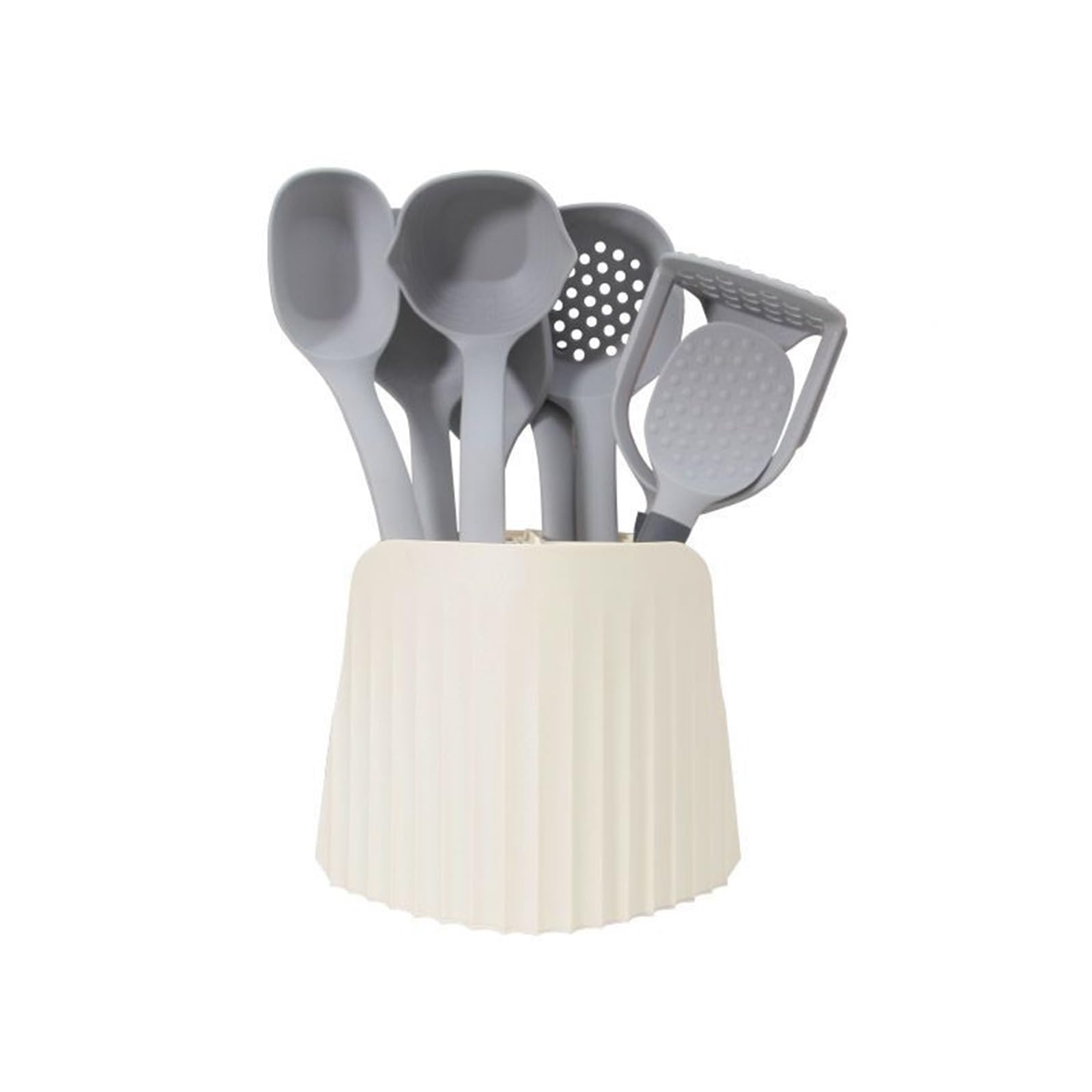 Silikon Küchenhelfer Set, 9 Stück Küchenutensilien Kochgeschirr Hitzebeständig Kochbesteck Backen Kochen Antihaft