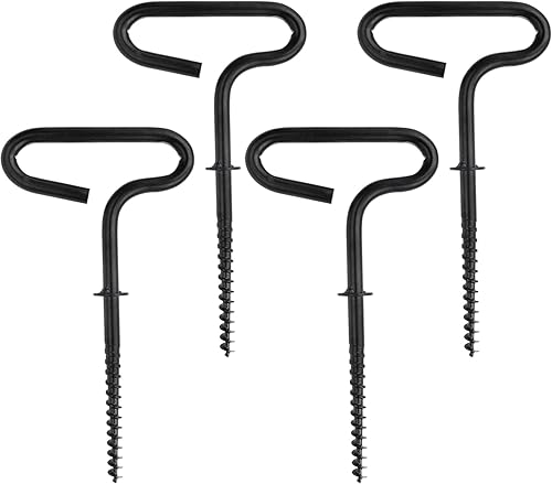 Estacas para tienda de campaña, 4 piezas de uñas de hielo molidas para clavos roscados, accesorio fijador para tienda de campaña, herramienta de