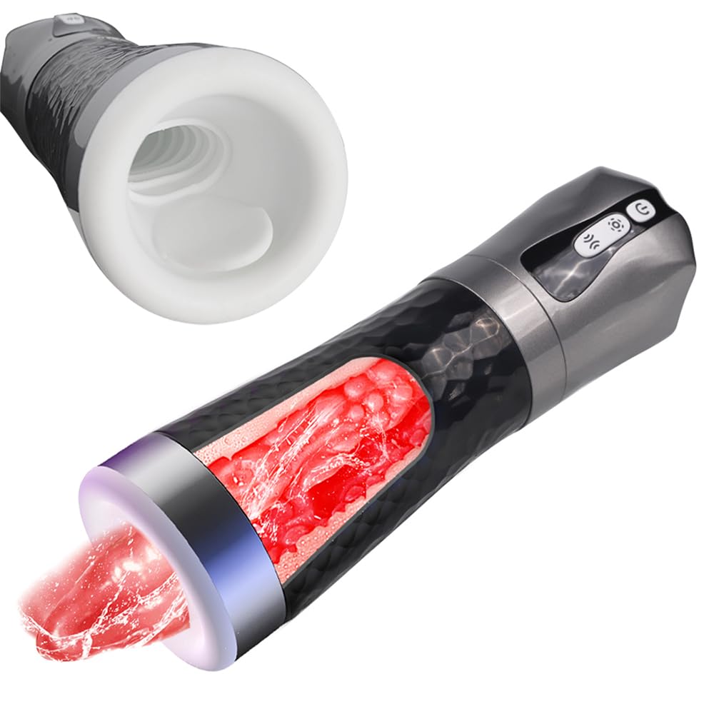 2026 Neuer Elektro Schock Masturbator mit 5 Vibrations und Saugemodus Taschenmuschi Elektrisch Penispumpe Eichel Massage SM Extrem Masturbatoren Sex Spielzeug für Männer