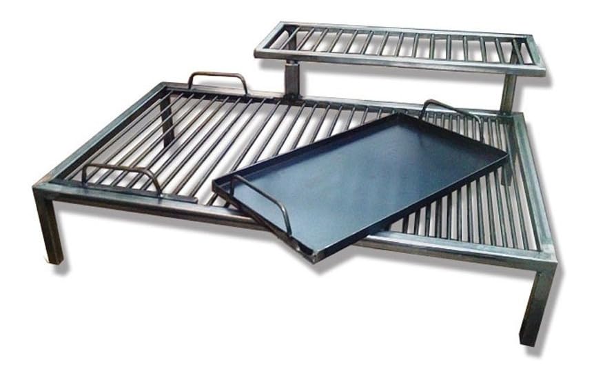 Griglia argentina di lusso con moduli in ferro rimovibili - Iron Argentina Grill - BBQ Parrilla Asado Modello RG - Sor pampa grill (101,6 x 50,8 cm)