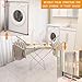 yariwiz (1 Pack) Heated Clothes Drying Rack, Folding Electric Clothes Rack, Collapsible Laundry Drying Rack, Free Standing Heating Garment Dryer Towel Rail Space Saving for Home Indoor Outdoor
