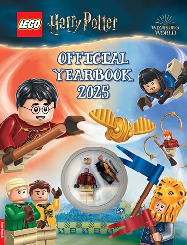 Image of LEGO Harry Potter: Official Yearbook 2025 (with Harry Potter minifigure, broomstick and Golden Snitch) (LEGO Annual)
