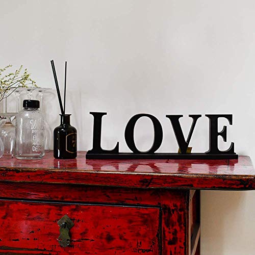 E-view Wooden Family Sign for Home Decor - Decorative Letters Tabletop Word Plaque Home Décor Accents (Set of 3-b) - Thumbnail 7