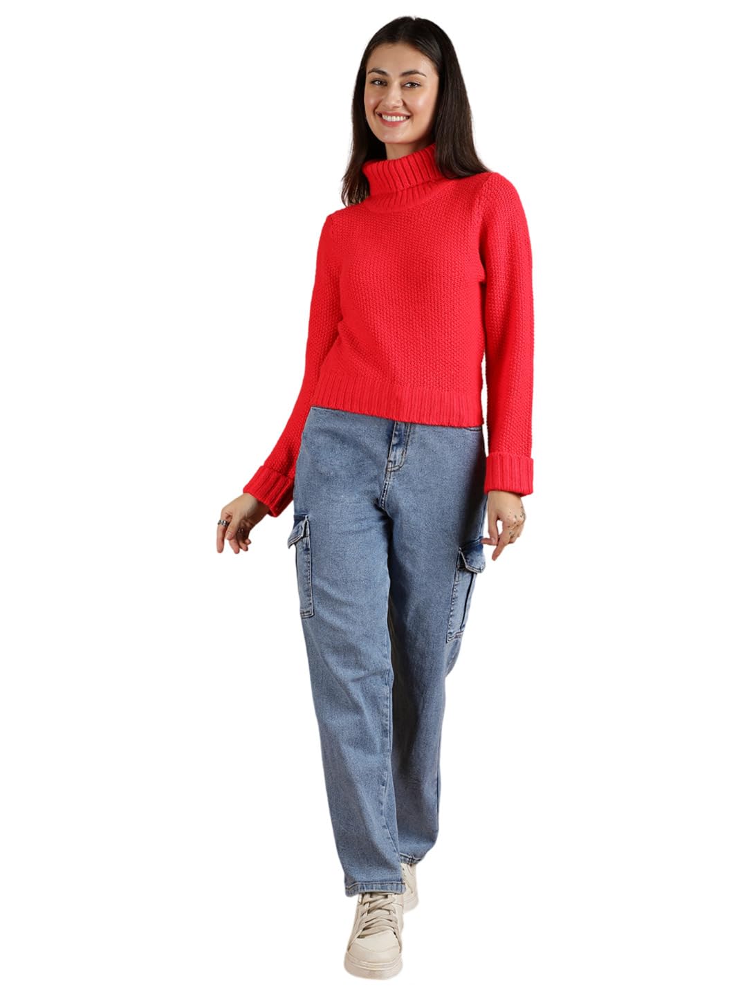 kotty Women's Cotton Blend Modern Pullover Sweater-picture-41