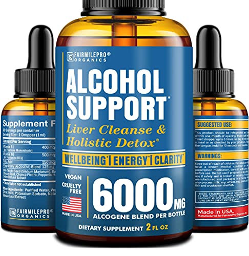 AlcÐ¾hÐ¾l DetÐ¾x HangÐ¾ver Relief and SÐ¾ber SuppÐ¾rt - with Milk ThistlÐµ - MadÐµ in USA - PrÐµmium 6000mg CÐ¾mplÐµx - AlcÐ¾hÐ¾l DetÐ¾x SupplÐµmÐµnt 2 fl Ð¾z