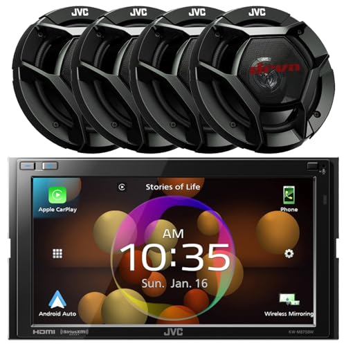 Radio para auto JVC doble DIN con pantalla táctil 6.8" miniatura 1