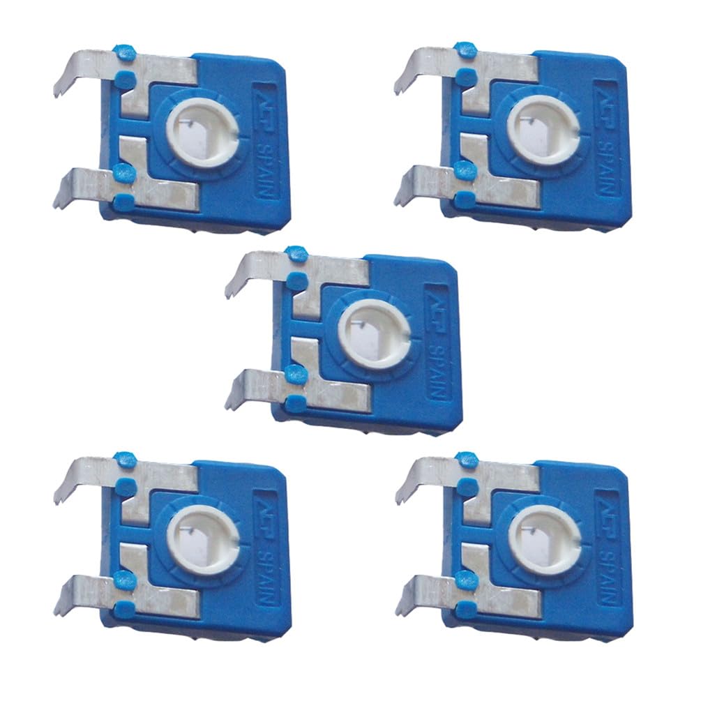 5 pezzi 10K/100K Resistenze verticali Potenziometro trimmer regolabile 14MMX14MM CA14NV17.5 10K Ohm 100K Ohm Potenziometro verticale (100K)