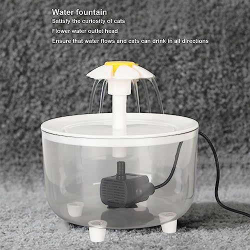 Luqeeg Cat Water Fountain, Automatic Pet Water Dispenser, Silent, 1 Load, Cat Dog, white us - Image 4