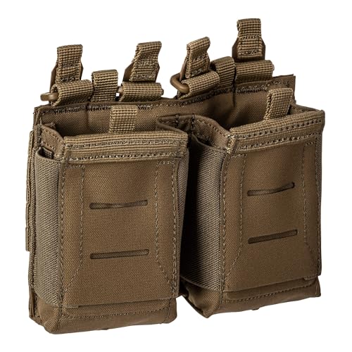 5.11 Tactical Flex Double AR Mag Pouch 2.0 - Versatile Flex-HT Mounting Holster, Concealed Retention, Waterproof Straps, 1 SZ, Style 567544