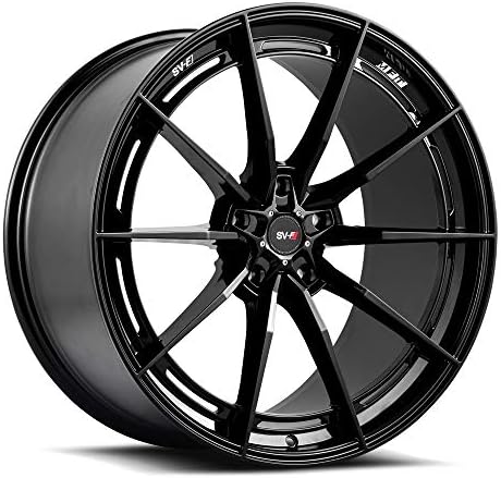 22" Inch Savini SV-F1 Flow Form Gloss Black Wheels Rims Only | Set of 4 | Fits (2009-2016) Mercedes E-Class W212 | Includes 2 Kulture Motorsports Decals