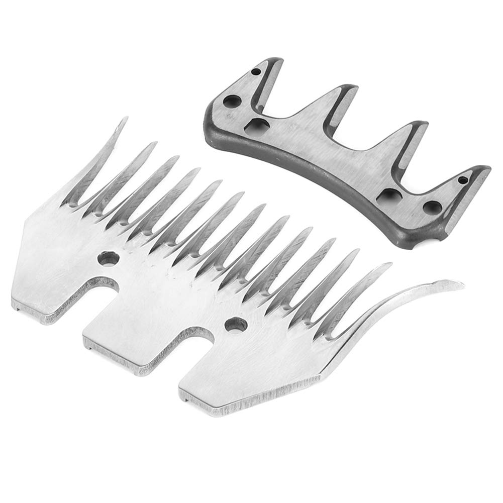 Lama per Tosatrice per Pecore, Lama da Taglio per Tosatura in Acciaio Inossidabile Ad Alta Durezza con Lama Oscillante per Tosatura per Capra Sostituzione(13 Tooth Curved Blade (+ Swing Blade))