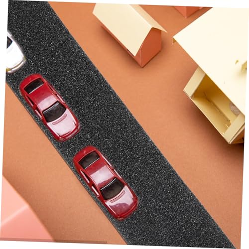 Ruban adhésif routier noir 5cm x 10m pour circuit de voiture et décor de modélisme ferroviaire