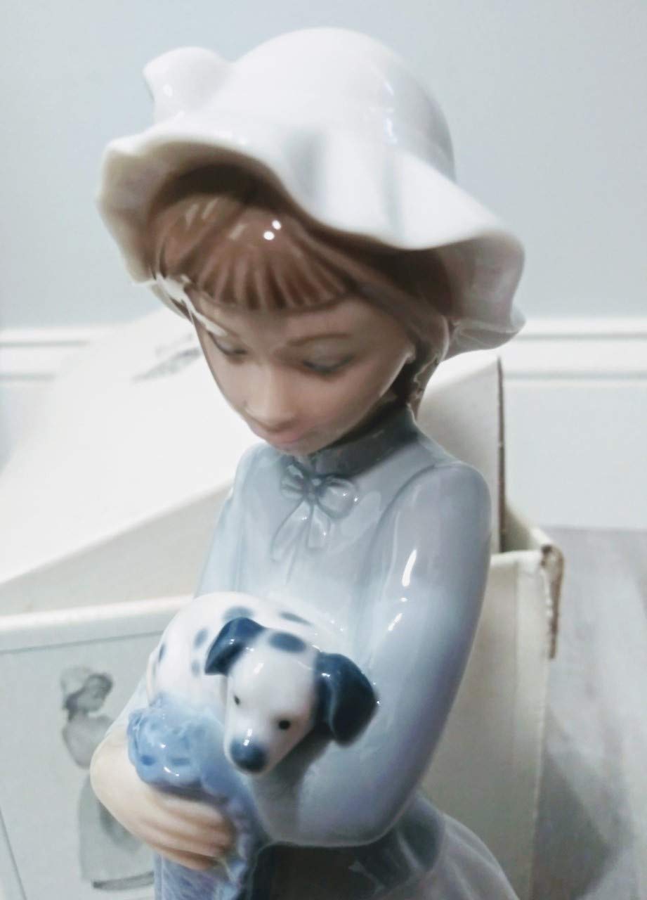Amazon.com: Lladro Nao 00241 Girl with Puppy : Home & Kitchen