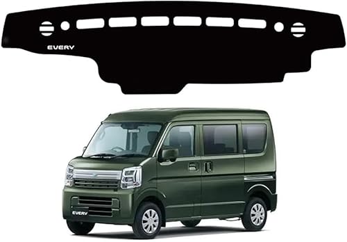 FOR 新型 エブリイ バン DA17V エブリイワゴン DA17W(2015年-現行) ダッシュボードマット ダッシュマット ロゴ付き ポリエステル素材 内装 カスタムパーツ エブリイ バンアクセサリー