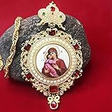Materiale: lega Design religioso icona religiosa Byzantine crocifisso collana conferma cattolica con conferma regalo ciondolo ortodosso pettorale arrotondato Regali di Natale cristiana