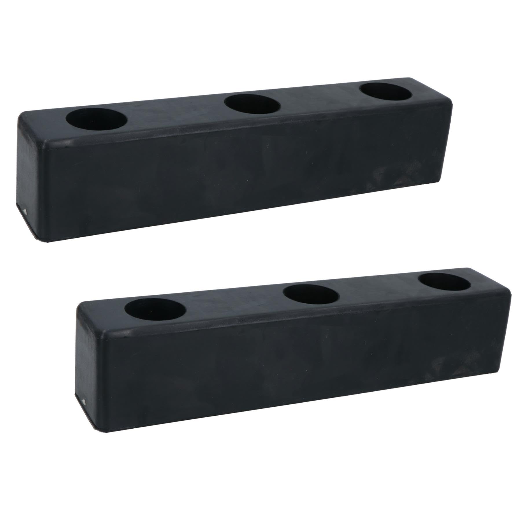 B&Q -  250mm X 51mm Square Standoff Rubber Buffer Bumper Block Pad Stop Trailers 2Pc