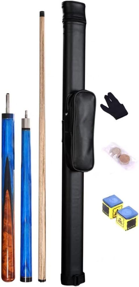 Pool Cue Billiard Stick Cue Tips 56" Handcraft 3/4 Jointed Snooker Cue with Extension/with Accessories EIIDJFF 230202(Color:A,Size:)