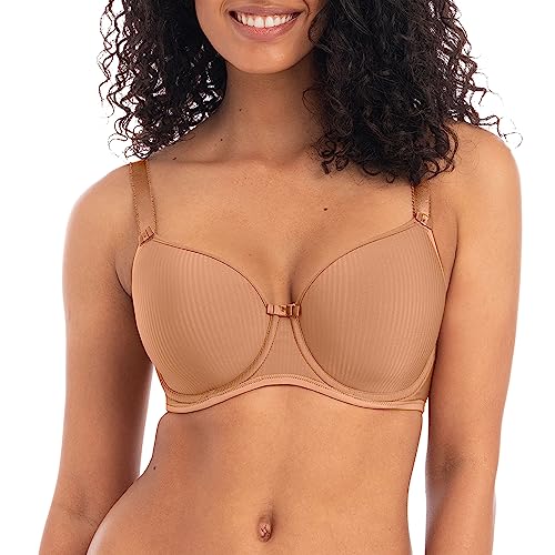 Freya Women’s Idol Underwire Molded T-Shirt Bra Sujetador para Camiseta, marrón, 85E para Mujer