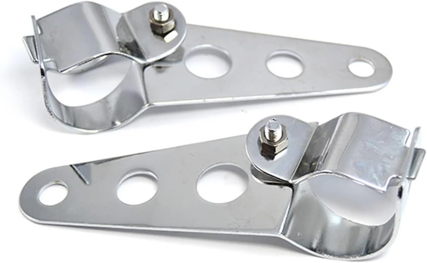 7.5" Led Motorcycle Headlight Hi&Lo Bulb DRL Motorbike Head lamp Bracket Compatible With Sportster H CB400 shadow(5.75 inch-A)