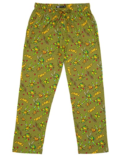 Teenage Mutant Ninja Turtles Mens Lounge Pants TMNT Green Pjs Trousers4