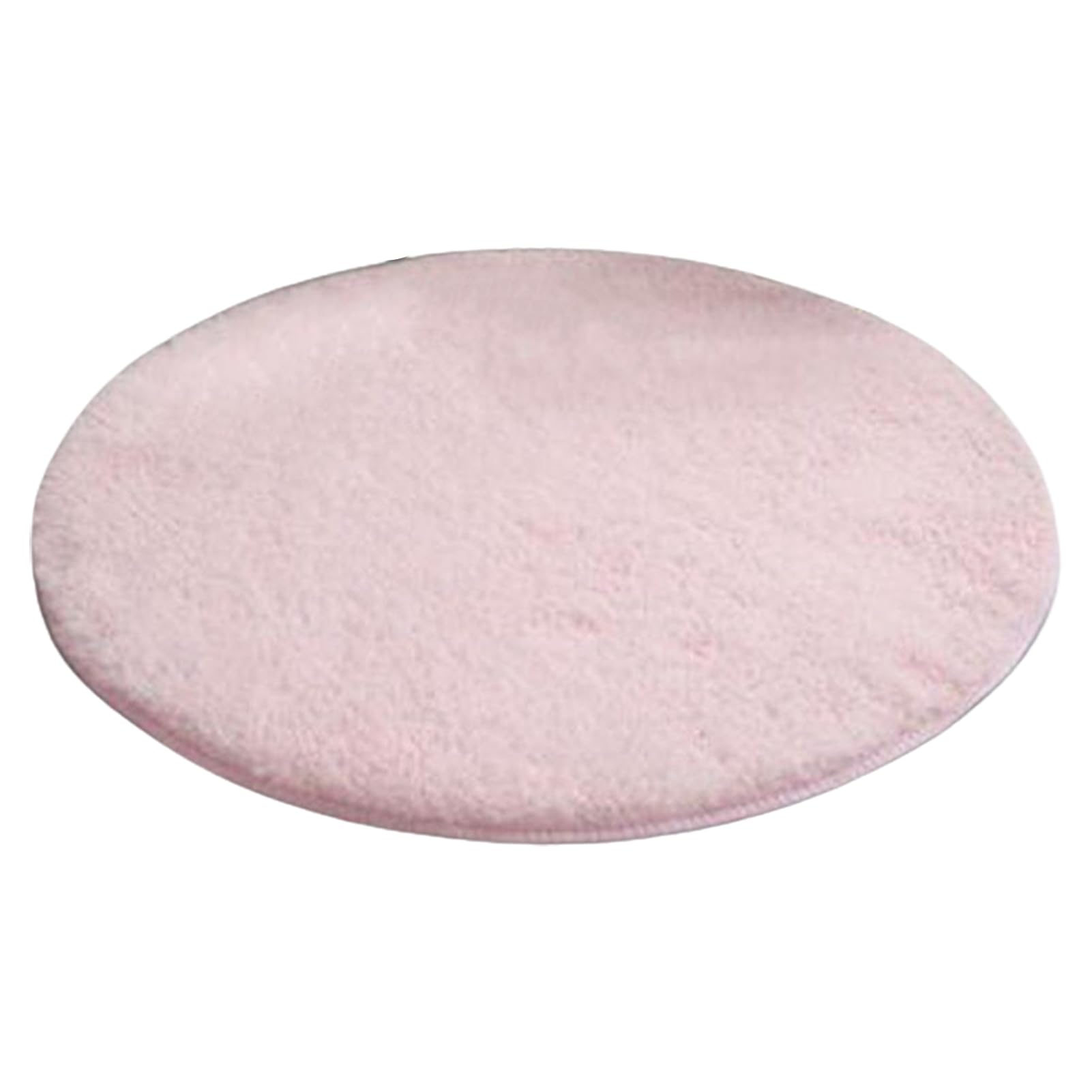 Tainrunse Alfombra colorida y esponjosa para habitación de niñas, súper suave, de lujo, redonda, parte inferior antideslizante, cómoda felpa, 120 cm, color sólido, para dormitorio, rosa claro, 120 cm