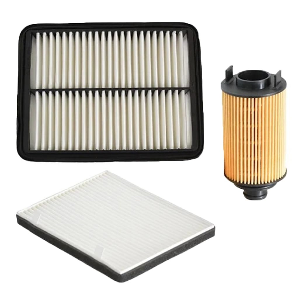 Filtr Powietrza Kabinowego dla Chery Arrizo 7/2013, 21,3x26,8x2cm 3 szt. Filtr powietrza samochodowego Filtr kabinowy Filtr oleju J42-1109111/J42-8107011/E4G16-1012040