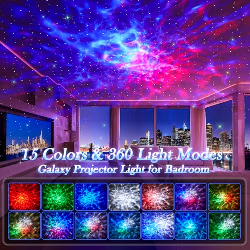 Pikoy WH-E14A Star Projector, 15 Colors Galaxy Projector thumb #1