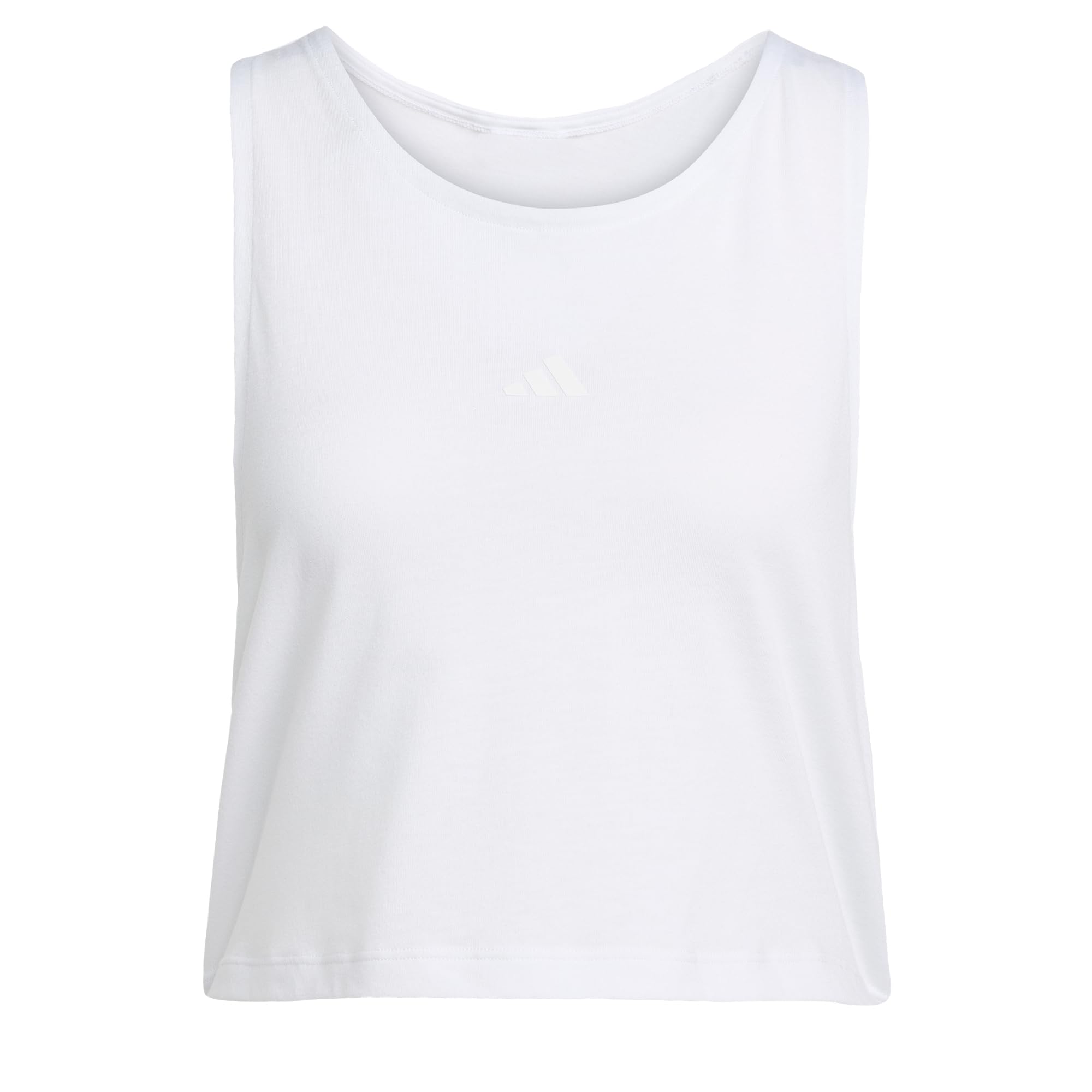 adidas Women Adult Motion Essentials Cropped Tank L White
