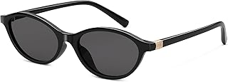 Sponsored You’re seeing this ad based on the product’s relevance to your search query.Learn more about this advertisement Wrimen Women's Polarised Oval Retro UV400 Protection Fashion Glasses Vintage Slim Classic Trendy Sunglasses Woman