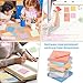 Yexiya 64 Pcs Lined Sticky Notes Self Stick Notes with Lines Bright Assorted Colors Sticky Pad for Home Office Products Post Memos, 1920 Sheets(4 x 6 Inch, 3 x 3 Inch,Fresh Color)