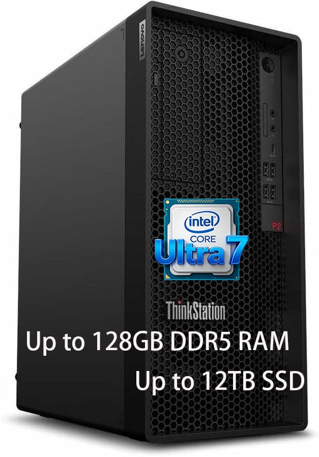 Lenovo ThinkStation P2 Gen 2 Workstation Desktop | Intel Core Ultra 7 265K Processor | Massive 128GB...
