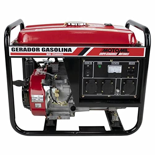 Gerador De Energia À Gasolina 2500w 5.5hp Mg-2500cl Motomil