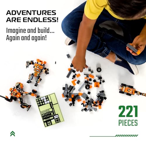 JITTERYGIT Mech Robot Soldier Glow in The Dark Bricks Toy STEM Gift Set, Juguetes para Niños De Christmas Birthday Regalos, Cool Military Holiday Present for Boys, Girls, Teen 6 7 8 9 10 Year Old - Thumbnail 6