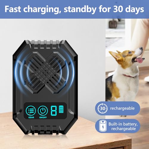 Anti Barking Devices, Anti Barking Device for Dogs, Ultrasonic Dog Bark 3 Modes Rechargeable Long Ra