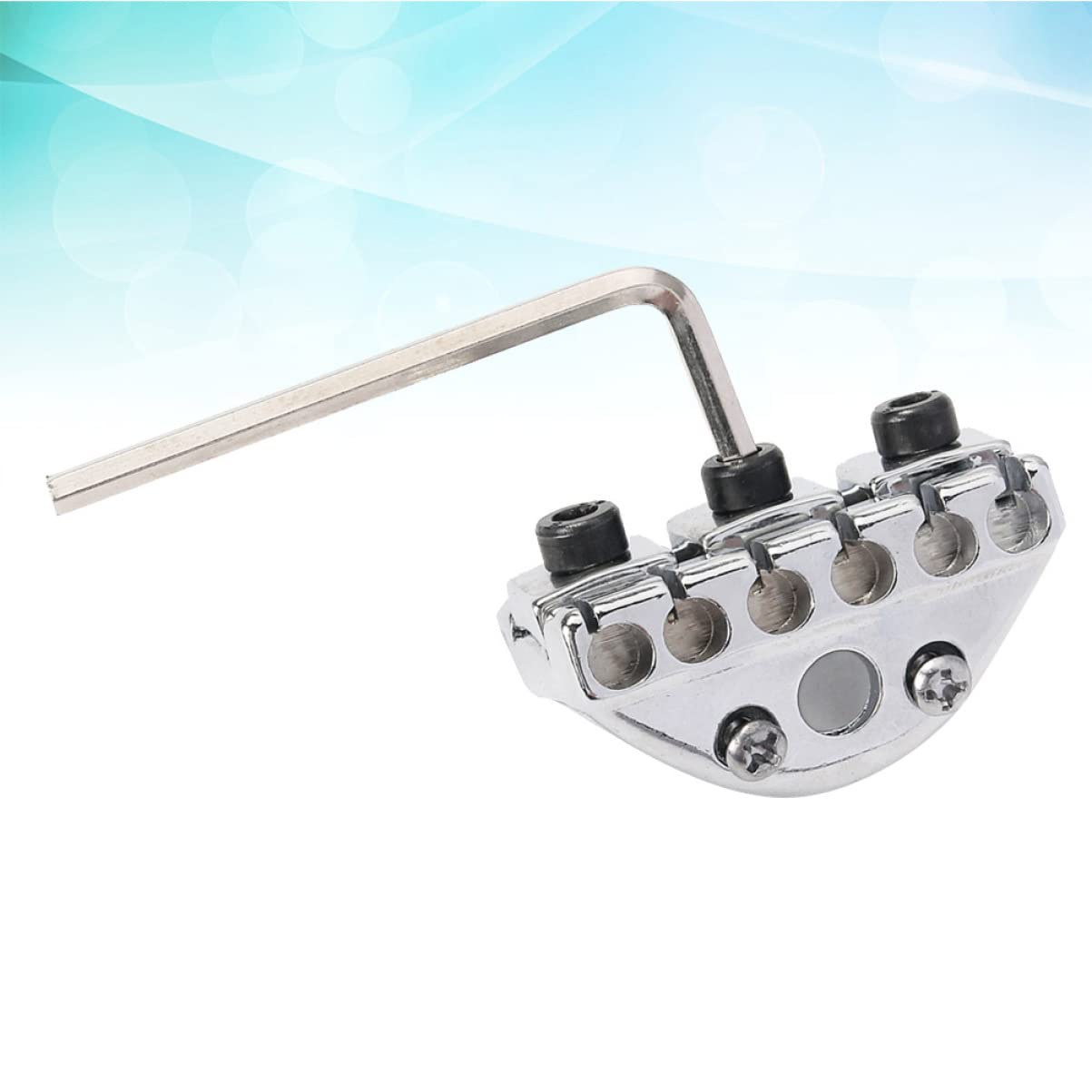 ULDIGI Guitar Nut Kit Metal Tremolo Locking Nut for Electric Guitar Replacement 2 Screws 1 Wrench